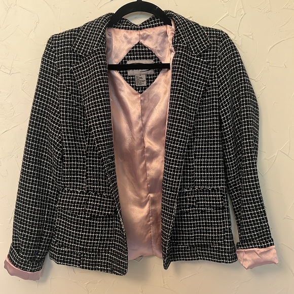 B & W Tweed-Style Jacket by Rave, Sz M - Picture 4 of 16